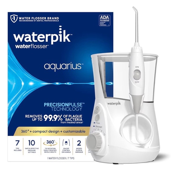 Waterpik Aquarius Water Flosser in Blue and White